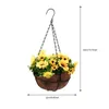 Fleurs décoratives berceau Pot de fleur ornements suspendus pot de fleurs panier maison jardinage artificiel plantes cour décor cintre extérieur