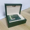 Toppkvalitetslådor Rolex Watch Box Accessories Wholesale Montre Watches Booklet Card Taggar och papper på engelska schweiziska klockor Lådor Många är rutan