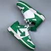 Mens Womens Green Sports Shoes 디자이너 남성 스니커즈 여성 OW 브랜드 이름 스니커즈가 아닌 밑창 고전 80 년대의 대형 크기 47-35 가죽 지퍼 넥타이 태그