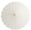 60pcs زفاف الزفاف المظلات الورق الأبيض مظلات المظلة الصينية المصغرة المظلة 20،30،40،60 سم