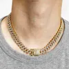 Rq grossist 12mm isad ut zinklegering halsband män geometriska trendiga billiga hiphop smycken miamia guld länk kedja