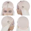 Nxy Rode Synthetische Lace Front Pruiken voor Vrouwen Water Wave Kant Pruik Gratis Deel Cosplay Pruiken Natuurlijke Haarlijn Party Haar frontale Pruik 230524