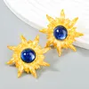 Fashion Metal Harts Geometric Sun Earrings Women's Classic Apprrived Stud Earings Banquet smycken Tillbehör