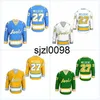 SJ98 Custom Gilles Meloche Golden Seals Hockey Jersey Men's Women's Youth Stitch Sydd alla storlekar Färger Nummer och namn