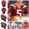 Wsk 2019 2020 Virginia Tech Football Jersey College 4 Quincy Patterson II 22 Terrell Edmunds49 Tremaine Edmunds 17 Kyle Fuller 5 Tyrod Taylor