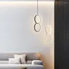 Pendant Lamps Nordic Bedside Lights Bedroom Lamp Modern Minimalist Single Head Net Red Creative Long Line Light