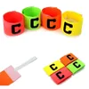 Sporthandskar Bright Color Soccer Football Captain Armband Magic Tape Anti-Drop Design för vuxen och ungdom 230603