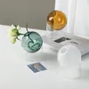 Wazony do dekoracji salonu szklany dekoracje domu do kwiatów nowoczesne nordyckie sferyczne hydroponiczne tabletopy Transparent