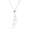 Hanger Kettingen 2023 Minimalistische Geometrische Ketting Verstelbaar Voor Vrouwen Meisjes Gepersonaliseerde Zilveren Kleur Metalen Accessoires Mode-sieraden