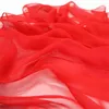 Foulards couleur Pure Georgette soie écharpe femmes Monochrome rouge soleil châle femme passerelle formation danse enveloppes en gros