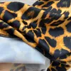 2023 Summer New Strap Dress Small Fragrant Hot Gold Leopard Pattern Sexy Spicy Girl Coat Wrapped Hip Strap Long Dress