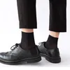 Men's Socks 10Pair Multicolor Stylish Men Summer Soft Elastic Leather Shoes Thin Breathable Business Middle Tube Mercerized Sock