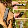 Party Favor Outdoor EDC Survival Whistle High Decibel Double Pipe Whistle Stainless Steel Alloy Sleutelhanger Cheerleading Emergency Multi Tool