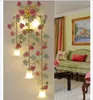 Wall Lamps Decora 5 Lights Floral Lamp Sconce For Living Room LED Light Fixtures Contemporary El Candle Decoration