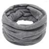 Scarves 2023 Winter Women Men Ring Warm Knitted Thick Elastic Knit Mufflers Neck Warmer Boys Girl Casual Scarf Children Collar