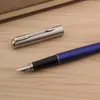 Brand Stainless steel blue Trim M Nib Fountain Pen Business Office School Supplies Writing pen