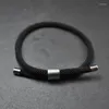 Charme Bracelets Minimaliste Milan Corde Bracelet Simple Rouge Noir Chaîne Pour Femmes Hommes Couples Chanceux Bracelet Bijoux Erkek Bileklik