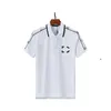 Summer T-shirts Polos Short Sleeve Print Letter Top Loose Polo Men Tees Causal Designer For Man Clothing Tops M-3XL-F2