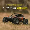 Electricrc Car S801 S802 RC 132 24G Mini Highspeed Pilot Control Prezent dla chłopców wbudowane podwójne światła LED Shell Luminous Toy 230603