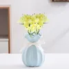 Decorative Flowers Attractive Soft Rubber No Watering Home Decoration Fake Lilies Living Room Artificial Bouquet