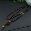 Collares pendientes Cuentas Vajra Bodhi Rudraksha Semillas Muñeca Mala Oración budista tibetana Japa Rosario Pulsera Mujeres Hombres Collar pulsera