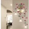 Wall Lamps Decora 5 Lights Floral Lamp Sconce For Living Room LED Light Fixtures Contemporary El Candle Decoration