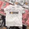 T-shirt estive per bambini Designer Tees Ragazzi Ragazze Moda Orso Lettere Mosaico Stampato Top Bambini Casual Trendy Magliette più colori Top di lusso di alta qualità AAA