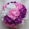 Decoratieve Bloemen 11 Inch Kunstmatige Hortensia Bloem Bal Speldenkussen Bruiloft Kussen Gordijnen Voor Kerst Ornamenten Party Decor