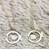 Cadenas de pescado 2023, collar con colgante de electrocardiograma de moda para mujer, joyería con forma de amor, accesorios de acero