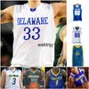 Wsk Custom Delaware Blue Hens Basketballtrikot NCAA College Nate Darling Ryan Allen Justyn Mutts Kevin Anderson Collin Goss Aleks Novakovich