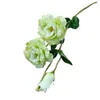 Flores decorativas 5 uds seda Eustoma grandiflorum rama de flores 3 cabezas lisianthus artificiales para arreglos florales de boda 5 colores