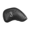 Other Golf Products Synthetic Leather Golf Iron Head Covers 12 PcsSet High Quality Waterproof Durable Club Protect Headcovers 230603