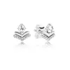 925 Silver Fit Pandora Earrings Wish Rainbow Pentagram Earrings Series Fashion Style Fine Earrings Jewelry