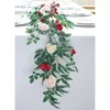 Decoratieve Bloemen Bruiloft Kunstmatige Roos Bloem Desktop Decoraties Vakantie Feest Thuis Tafel Venster Scène Layout Krans Hanger