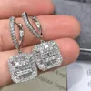 Dangle Earrings Trendy Lab Diamond Earring 925 Sterling Silver Jewelly Party Wedding Drop for Women Bridal Gift