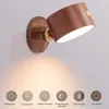 ウォールランプ屋内充電式バッテリーライトsconce 360​​度リビングルームの寝室と廊下のために調整可能