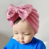 Hårtillbehör född småbarn beanie hatt spädbarn bomull stickad pografi rekvisita hösten vinter varm mössa baby turban för