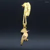 Anhänger Halsketten Edelstahl Böhmen Specht Charme Frauen Gold Farbe Kleine Vogel Kette Schmuck Collier Femme N4485S03