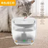 Поставки Rojeco Wirelelss Pump Cat Water Fountain Автоматическое домашнее диспшн -диспенсер аксессуары Auto Drinker для кошек, питьевой фонтан