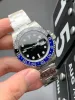 Ren fabrik Pepsi Watch Size 40mm med 3186 rörelse Solid Axis Stereoskopisk nål Sapphire Crystal Glass Mirror 904L Steel Case Watchband