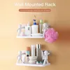 Household Simple Punch-free Wall Hanging Human-shaped Guardrail Hook Rack Bathroom Shelf with Hook Kitchen Storage Rack