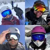 Lunettes de ski Lunettes de ski Lunettes de sports de neige d'hiver avec protection anti-buée UV pour hommes femmes jeunes lentilles interchangeables - Lunettes Premium 230603