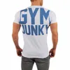 Manlig designer sport trendiga varumärke muskel fitness bror kort ärm sport t-shirt andas av stretch män utomhus casual fitness slitage