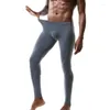 Vêtements de nuit pour hommes Sexy hommes sommeil bas Leggings mince soie Slip sans couture Fitness pantalons survêtements vêtements de détente pyjamas sous-vêtements 3XL