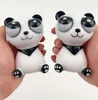 Panda Explosive Eye Toy Pinch Glaring Eyes Cartoon Animal Doll Funny Panda Extrusion Decompression Toys