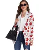 Women's Suits Women's Europe And The United States Spring Autumn Jacket Printing Fashion Slim Suit Temperament Large Size Blazer Mujer