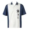 Men's Casual Shirts 2023 Summer Hawaii Trend Print Shirt Clothing Short Sleeve Palm Tree Turn-Down Collar Tops For Holiday Beach