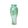 Vases Simple Retro Multi-color Pearlescent Glass Vase Living Room Dining Table Porch Flower Arrangement Decoration