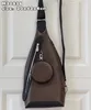 Сумка-слинг DUO Embossing 2 pcs Дизайнерские сумки через плечо сумка через плечо Черные рюкзаки Оксидированная кожа Деловые сумки Сумки-мессенджеры Регулируемый ремешок