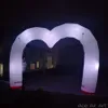 wholesale 10x6m 33x20ft con ventilatore Bellissimo arco gonfiabile a forma di cuore con luci per San Valentino / Pubblicità / Decorazione per feste realizzato da Ace Air Art